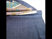 エルメススト－ル（カシミヤ６５％シルク３０％）（USED)