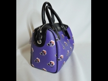 コ－チミニボストンショルダ－バッグ　紫（未使用品）