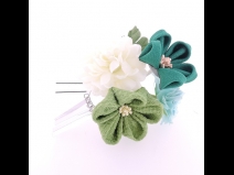 フラワ－コ－ム＆ミニフラワ－2点セット  グリ－ン