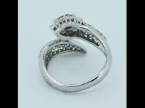 Pt ルビー ダイヤモンドリング