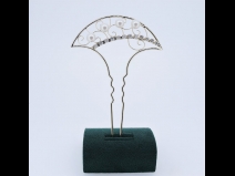 パール付金属かんざし　ゴールド