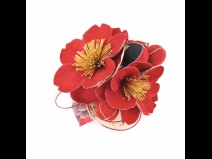 さくら　ちりめんフラワ－コ－ム＆ミニフラワーセット　赤