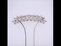 パ－ル金属かんざし　シルバ－