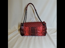 ボッテガヴェネタ　カルングレザ－（水へび）ショルダ－バッグ（美品）