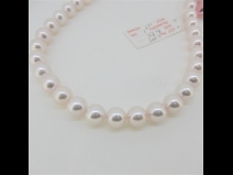 アコヤ花珠真珠ネックレス（9.5-9.0mm）