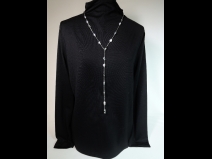 K18WG 南洋ケシ珠ネックレス (全長80cm)