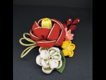 つばきちりめんつまみコ－ム・ミニ2点セット　赤