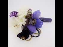 フラワ－コ－ム＆ミニフラワ－2点セット　ムラサキ