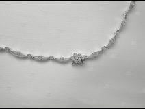 K18WG　ダイヤモンドネックレス