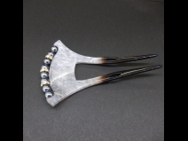 銀糸グレ－パ－ルかんざし（中）