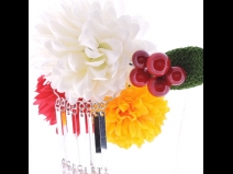 ビラカン付フラワ－コ－ム　赤