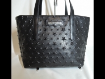 ジミ－チュウSARASトートバッグ　ブラック（美品）