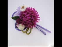 フラワ－コ－ム＆ミニフラワ－2点セット　ムラサキ