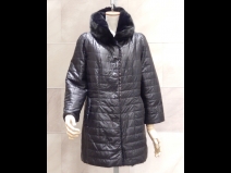 ミンク・レッキス／ダウンリバーシブルコート