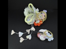 ちりめんつまみコ－ム・ミニ2点セット　白