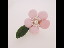 ミニフラワ－Uピン3点セット　ピンク