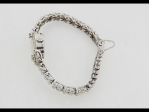 ハミルトン　k14ＷＧ無垢ダイヤモンド時計