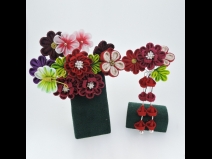 15010  つまみ花　コーム＆Uピン２点セット