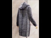 ミンク・レッキス／ダウンリバーシブルコート