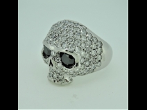 K18WGブラック（1.26ct）ダイヤホワイトダイヤ（3.26ct）リング