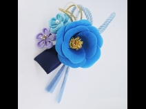 フラワ－コ－ム＆ミニフラワ－2点セット　ブル－