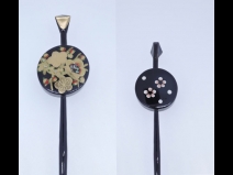 蒔絵　平打かんざし