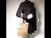 シャネル　カンボンラインカーフ   (USED)