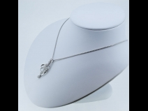 K18WG ダイヤモンドネックレス