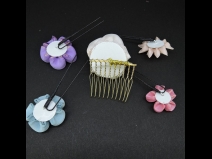 つまみミニコームミニピン5点セット　ピンク