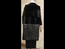 ミンクベスト　ブラック