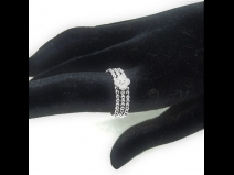 K18WG形状記憶リング（サイズフリ－＃5～＃20）