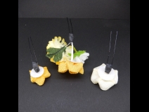 つまみミニフラワー3点セット　イエロ－