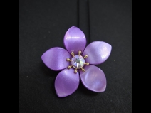 舞子かんざし(コーム）2点セット　パープル