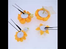 ミニフラワー4点セット　オレンジ