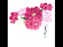 フラワ－コ－ム＆ミニフラワ－2点セット　ピンク