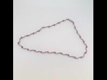 K18WGサファイア(3.68ct)ダイヤモンド(1.68ct)ネックレス