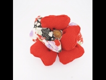 ちりめん細工フラワ－コ-ム＆お花かんざしセット