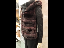 チンチラ・カシミヤリバ－シブルカーディガン