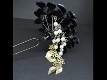 舞子2本足かんざし　ゴールド