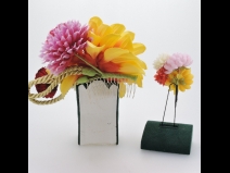 ダリア　コーム＆Ｕピン２点セット(オレンジ)