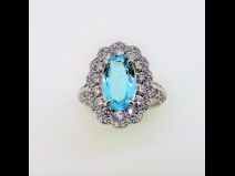 PTパライバトルマリン（1.70ct）ダイヤモンド（1.26ct）リング