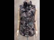 ミンクベスト　迷彩柄
