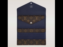 ルイヴィトン　ポルトフォイユ・マリールーロンアンディゴブルー長財布　(USED)