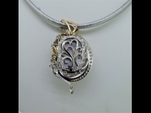 PTK18ロッククリスタルダイヤモンド（D0.84ct）ペンダント