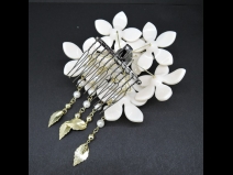 舞子かんざし（コーム）　白