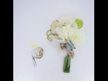 フラワ－コ－ム＆ミニフラワ－2点セット　白