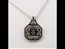 PTK18ダイヤモンド（0.45ct、0.34ct）ペンダントネックレス
