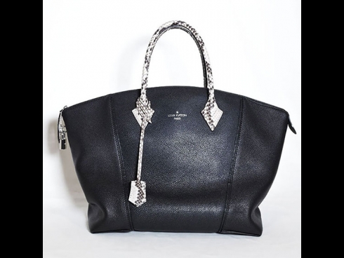 ルイヴィトン ロックイットMM 2wayショルダーバッグ N91999　トリヨン　ノワール　パイソン (USED)