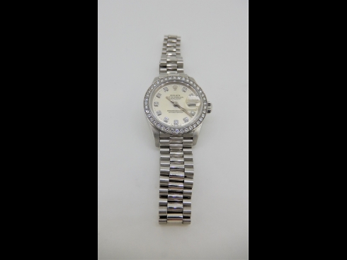 ロレックスPTダイヤモンドデイトジャストウオッチ（USDE)