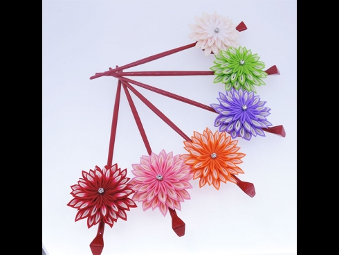 つまみ細工　かんざし